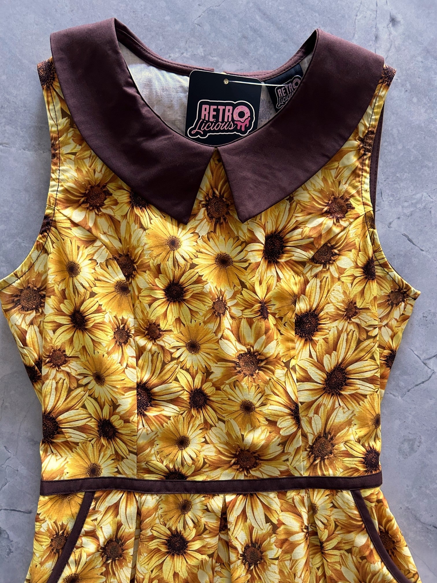 Sunflower Collared Dress