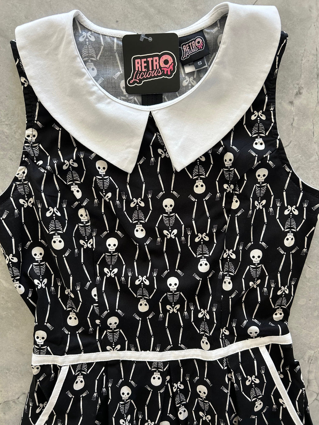 Skeleton Collared Dress - 1X only, 1 left!