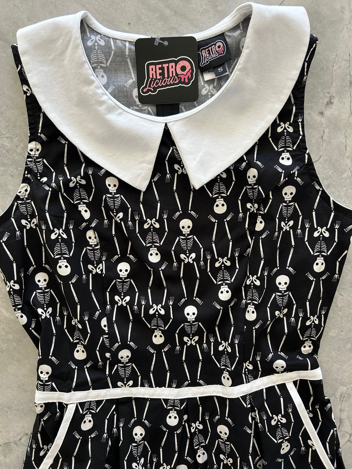 Skeleton Collared Dress - 1X only, 1 left!