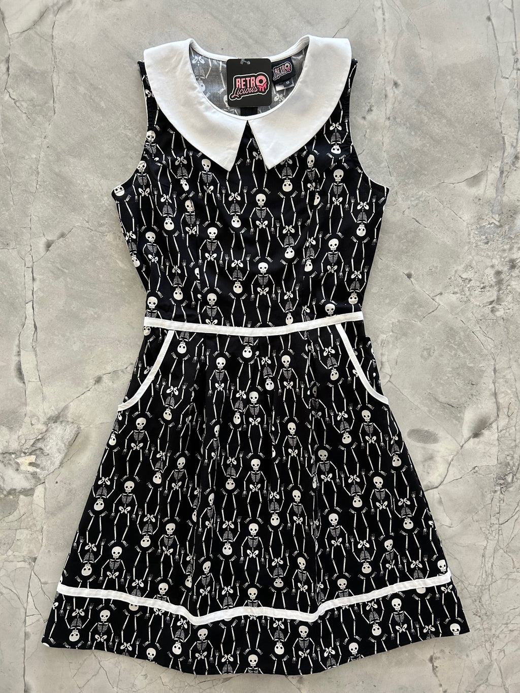 Skeleton Collared Dress - 1X only, 1 left!