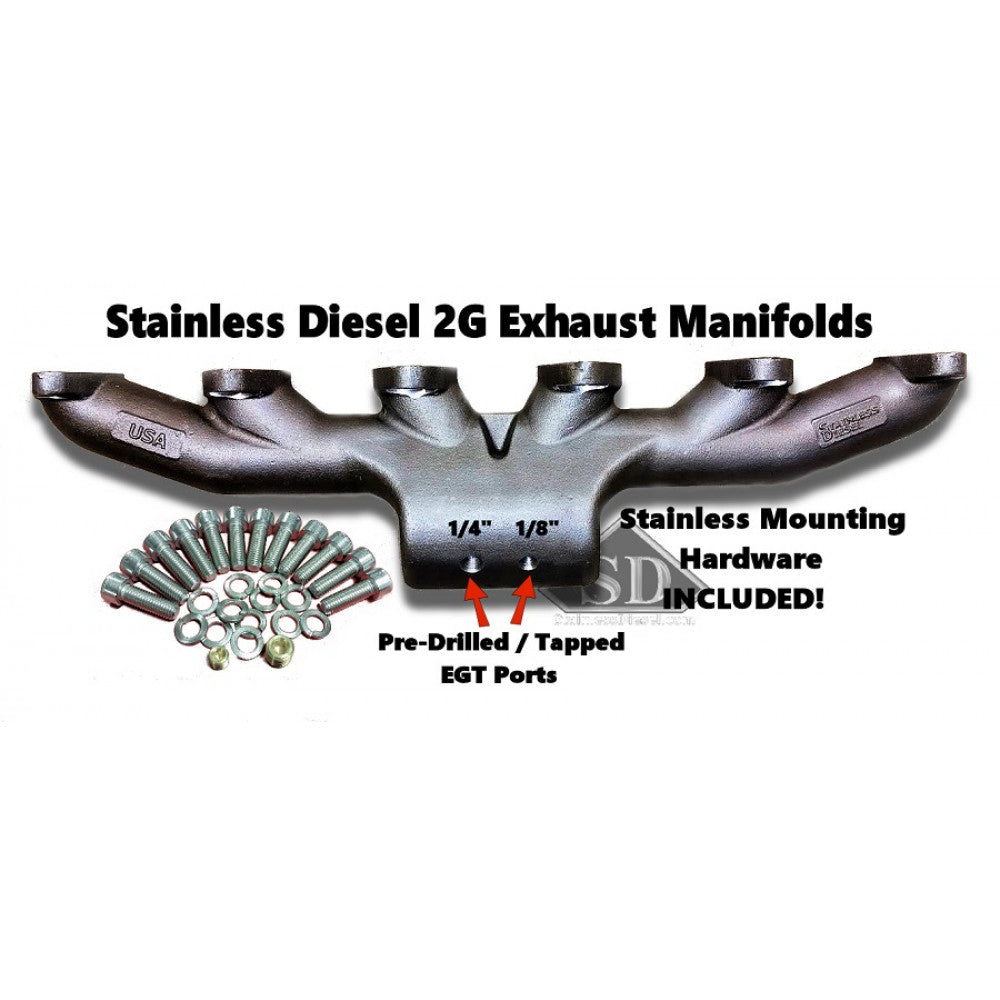 T-4 24 Valve Stainless Diesel Exhaust Manifold